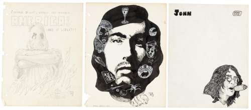 Original Art, GENE DAY, Lot of 8 Fanzine Art Pages | PBA Galleries