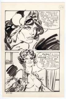 Stelio Fenzo | Tavola originale per Jungla 57 ‘Un feretro per Jungla’. Formato 16,5 x 25,5 cm. Anno di esecuzione 1971. Pag. 69. | Art e Fumetto