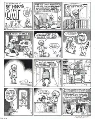 Gilbert Shelton | The Freak Brothers – Fat Freddy’s cat – Vacation | La Galerie de la Bande Dessinée