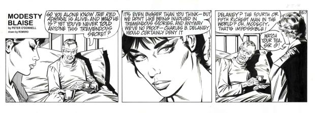 Enric Badia Romero | Modesty Blaise – Romero – Daily strip original #8517 | Origin Of Comics
