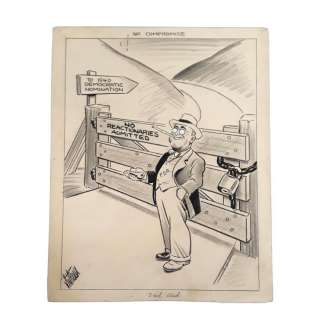 Kendall Vintroux 1940 Roosevelt Election Political Art | Hess Fine Auctions