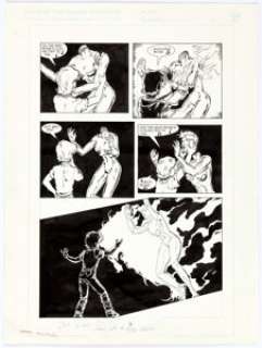 Mike Leeke and Mike Chen Elementals V2#1 Page 8 Original Art (Comico, 1989)