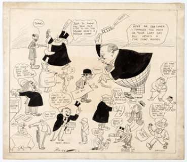 Clare Briggs A. Piker Clerk Daily Comic Strip Original Art dated 06 (Chicago American, 1906) A large example of - | Heritage