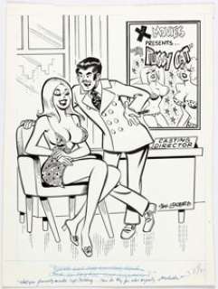 Stan Goldberg Breezy Magazine October 1970 Single Panel Gag Comic Illustration Original Art (Humorama, 1970). - | Heritage