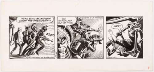 Russ Manning Star Wars Daily Comic Strip Original Art dated 8-8-79 (L.A. Times Syndicate, 1979).  A bit of - | Heritage