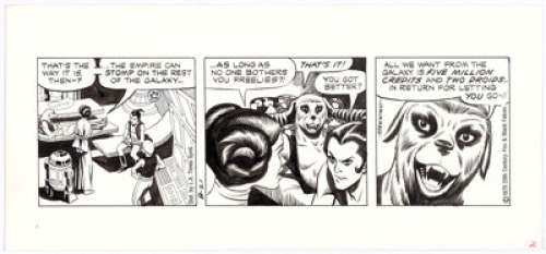Russ Manning Star Wars Daily Comic Strip Original Art dated 8-21-79 (LA Times Syndicate, 1979). The Freelies - | Heritage