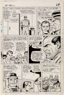 Dick Ayers and John Tartaglione Sgt. Fury and His Howling Commandos #27 Page 18 Original Art (Marvel, 1966). - | Heritage