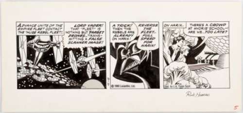 Russ Manning Star Wars Daily Comic Strip Original Art dated 4-4-80 (L.A. Times Syndicate, 1980). Russ Manning - | Heritage