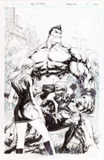 Tyler Kirkham Champions #1 KRS Comics Variant Cover Original Art (Marvel, 2016).... | Heritage