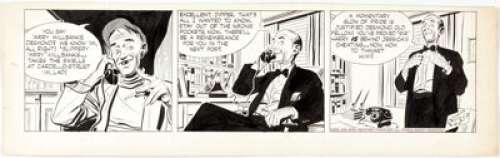 Alex Raymond Rip Kirby Daily Comic Strip Original Art dated 10-21-52 (King Features Syndicate, 1952). Alex - | Heritage
