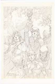 Bernie Wrightson Preliminary Cover Artwork (c. 2002). Stunning preliminary cover sketch by the late Wrightson, - | Heritage