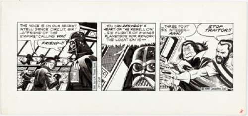 Russ Manning Studio Star Wars Daily Comic Strip Original Art dated 5-28-80 (L. A. Times Syndicate, 1980). Darth - | Heritage