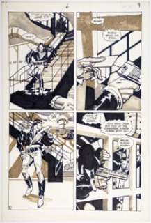 Howard Chaykin American Flagg #6 Page 8 Original Art (First, 1984). Suspense-filled page from "Southern - | Heritage