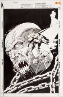 Gil Kane Batman: Legends of the Dark Knight #25 Original Cover Art (DC, 1992). Macabre cover for Part 2 of the - | Heritage