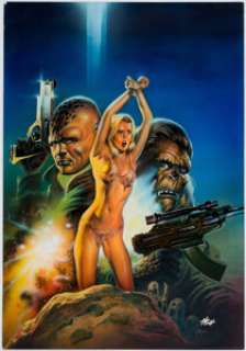 Peter Hsu Ape Nation #1 Diamond Comics Exclusive Cover Original Art (Malibu/Adventure, 1991). A special fully - | Heritage