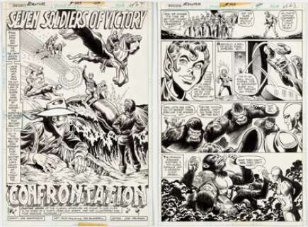 Dick Dillin and Tex Blaisdell Adventure Comics #443 Complete 6-Page Story Seven Soldiers of Victory Original - | Heritage