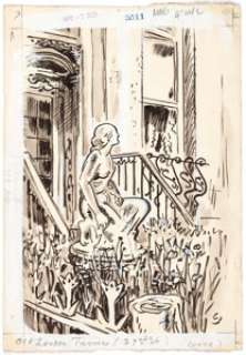 Oscar Cesare Monument in the Piazza Chavez, Old London Terrace, and Others Original Art Group of 11 (c. 1920s). - | Heritage