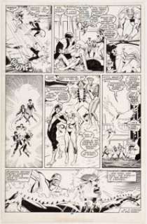 Alan Davis and Paul Neary Excalibur #4 Story Page 20 Nightcrawler and Kitty Pryde Original Art (Marvel, 1989)....