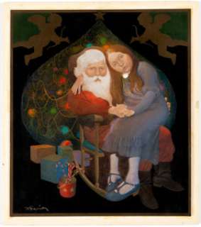 Mark English Ladies Home Journal Christmas Illustration Original Art (American Home, c. 1971).... | Heritage