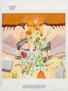 Al Jaffee MAD Magazine #548 Mad Fold-In Inside Back Cover Painting Original Art, Prints, and Magazines Group of 5 ... (Total: 5 Items) | Heritage