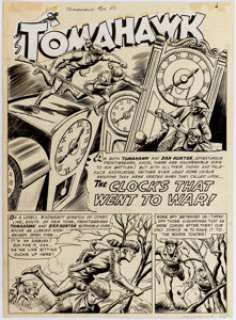 Fred Ray and Jack Burnley Tomahawk #32 Splash Page Original Art (DC Comics, 1955).... | Heritage