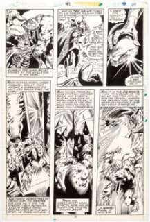 Gene Colan and Dan Green Doctor Strange #41 Page 26 Original Art (Marvel, 1980). The Man-Thing takes down a chaos - | Heritage