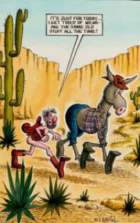 Don Martin Man and Mule Original Art (c. 1990s).... | Heritage