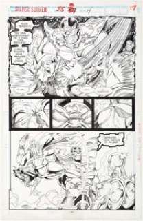 Ron Lim and Tom Christopher Silver Surfer #55 Page 14 Original Art (Marvel, 1991).... | Heritage