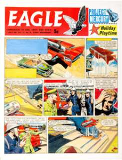 Don Harley Eagle Magazine V12#26 Cover/Story Page 1 "Dan Dare" Original Art dated 7-1-61 (Longacre Press, 1961)....