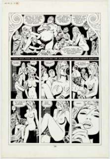 Frank Thorne - 1994 "Ghita of Alizarr" Story Page Original Art (Warren Publishing, 1982).