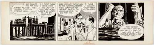 John Prentice Rip Kirby Daily Comic Strip Original Art dated 11-16-56 (King Features Syndicate, 1956)....