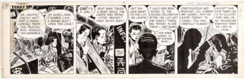 Milton Caniff Terry and the Pirates Daily Comic Strip Original Art dated 11-20-46 (News Syndicate, 1946).... | Heritage