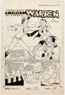 Seymour Reit Fight Comics #17 Complete 5-Page Story Strut Warren Original Art (Fiction House Publ., 1942).... | Heritage