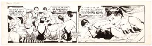 Al McWilliams Davy Jones Daily Comic Strip Original Art dated 3-19-62 (United Feature Syndicate, 1962)....