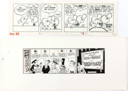 Walt Kelly MAD Magazine #89 Partial Story in Comic-Strip Format and One Other Item Group of 2 Original Art (EC Com... (Total: 2 Original Art) | Heritage