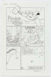 Terry Moore Strange Tales II #3 Complete 8-Page Story Thor Original Art (Marvel, 2011).... (Total: 8 Original Art) | Heritage