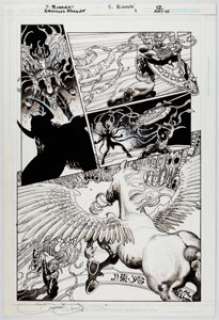 Simone Bianchi and Nathan Eyring Seven Soldiers:Shining Knight #1 Story Page 12 Original Art (DC, 2005).... | Heritage