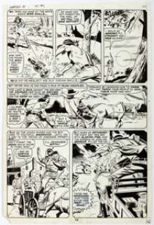Syd Shores and Wally Wood Marvel Spotlight #1 Story Page 7 Red Wolf Original Art (Marvel, 1971).... | Heritage