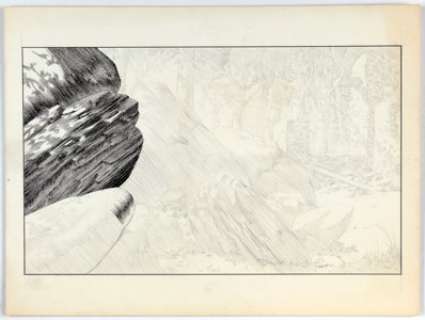 Bernie Wrightson Cycle of the Werewolf Unfinished Illustration Original Art (The Land of Enchantment, 1983).... | Heritage