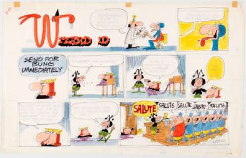 Brant Parker and Johnny Hart The Wizard of Id Daily Comic Strip Original Art and Color Guide dated 8-29-76 (Field,... | Heritage