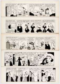  - Phil Berube Oh, Diana! Daily Comic Strip Original Art Group of 25 (AP Newsfeatures, c. 1949-53).... (Total: 25 Original Art)