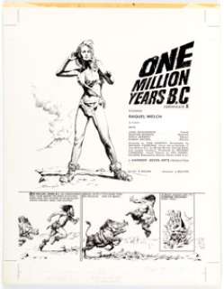 John Bolton House of Hammer #14 Story Page 1 Raquel Welch Illustration Original Art (General Books, 1976).... | Heritage