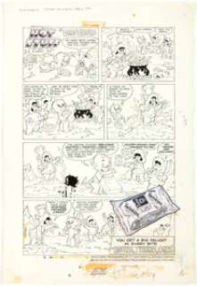 Ernie Colon (attributed) Hostess Twinkies Advertisement Complete 1-Page Story Hot Stuff Original Art (Harvey, 1977... | Heritage
