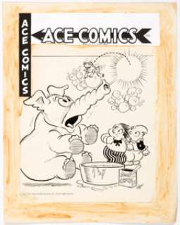  - Joe Musial Ace Comics #79 "Katzenjammer Kids" Cover Original Art (David McKay Publ., 1943)....