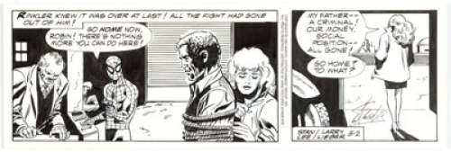 Larry Lieber and Stan Lee The Amazing Spider-Man Daily Comic Strip Original Art dated 5-2-87 (King Features, 1987)... | Heritage