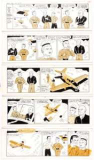 Zack Mosley Smilin’ Jack Daily Comic Strip Original Art Group of 5 Consecutive (News Syndicate Co. Inc., 1967) ... (Total: 5 Original Art) | Heritage