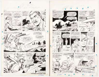 Dick Ayers and Vince Colletta Ghost Rider Story Pages Original Art Group of 2 (Marvel, 1967).... (Total: 2 Original Art) | Heritage
