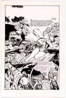 Bill Black and Others - Jungle Girls Illustrations Original Art Group of 5 (c. 1980-1990s).... (Total: 5 Items)