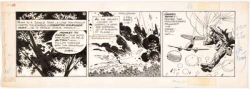 Joe Kubert Tales of the Green Beret Daily Comic Strip Original Art dated 11-28-67 (Chicago Tribune, 1967).... | Heritage