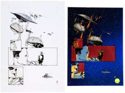 Olivier Vatine, Fred Blanchard, and Isabelle Rabarot Star Wars: Heir to the Empire #6 Story Page 22 Original Art a... (Total: 2 Original Art)